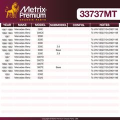 Metrix Premium Chassis Parts Center Link 33737MT aftermarket car parts