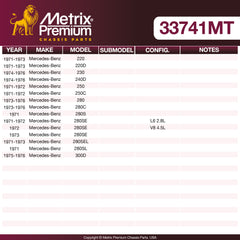Metrix Premium Chassis Parts Center Link 33741MT aftermarket car parts