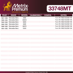 Metrix Premium Chassis Parts Center Link 33748MT aftermarket car parts