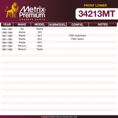 Metrix Premium Chassis Parts Front Lower Ball Joint 34213MT aftermarket car parts