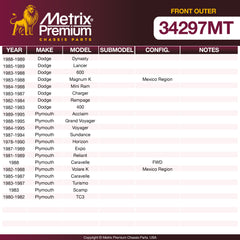 Metrix Premium Chassis Parts suspension steering brake parts