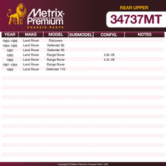Metrix Premium Chassis Parts Rear Upper Ball Joint 34737MT OEM fit auto parts