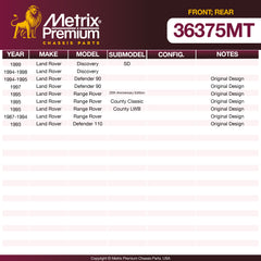 Metrix Premium Chassis Parts Front; Rear Stabilizer Bar Link 36375MT OEM fit auto parts