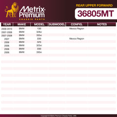 Metrix Premium Chassis Parts suspension steering brake parts