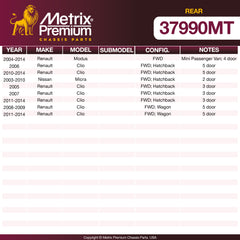 Metrix Premium Chassis Parts Rear Stabilizer Bar Link 37990MT OEM fit auto parts