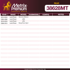 Metrix Premium Rear Control Arm 38628MT OEM fit spare parts