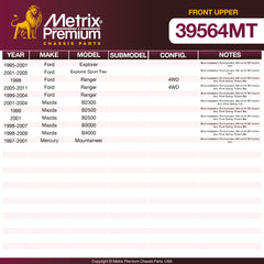 Metrix Premium Front Upper Ball Joint 39564MT OEM fit spare parts