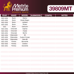 Metrix Premium Chassis Parts Center Link 39809MT OEM fit auto parts