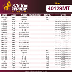 Metrix Premium Chassis Parts Front Alignment Caster 40129MT aftermarket car parts