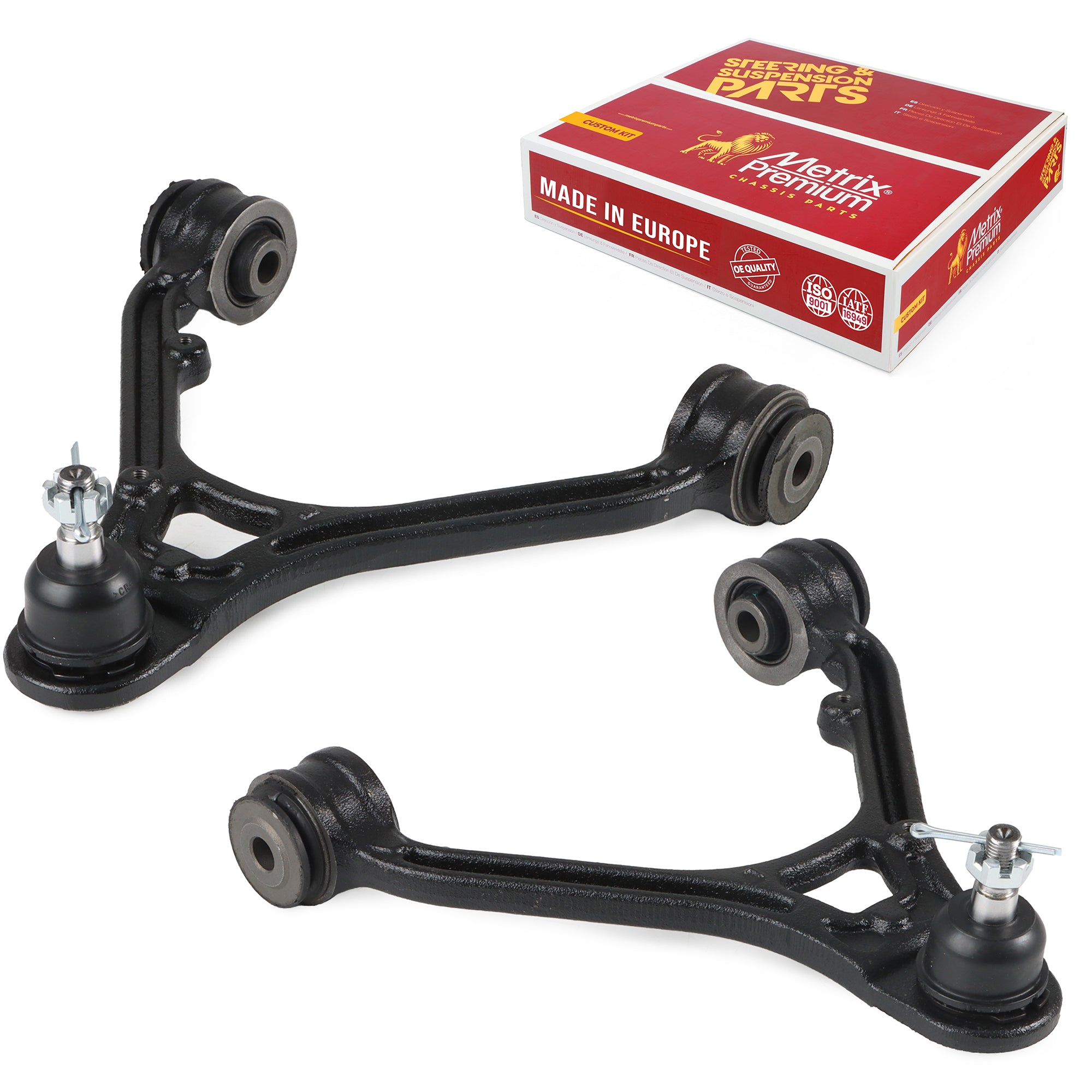 Metrix Premium Chassis Parts Front Left & Right Upper Control Arm and Ball Joint Assembly Kit 90752MT OEM fit auto parts