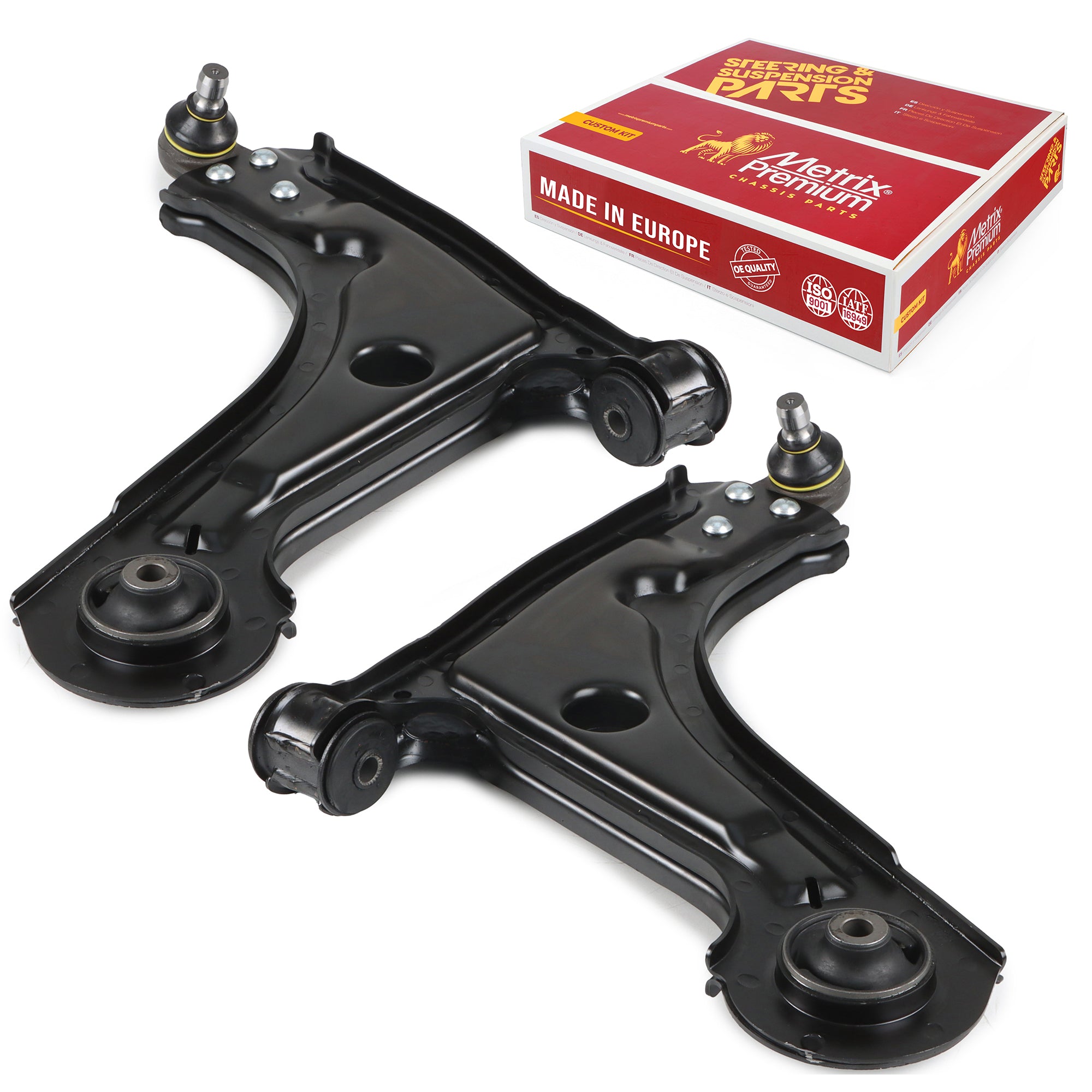 Metrix Premium Chassis Parts Front Left & Right Lower Control Arm and Ball Joint Assembly Kit 90909MT OEM fit auto parts