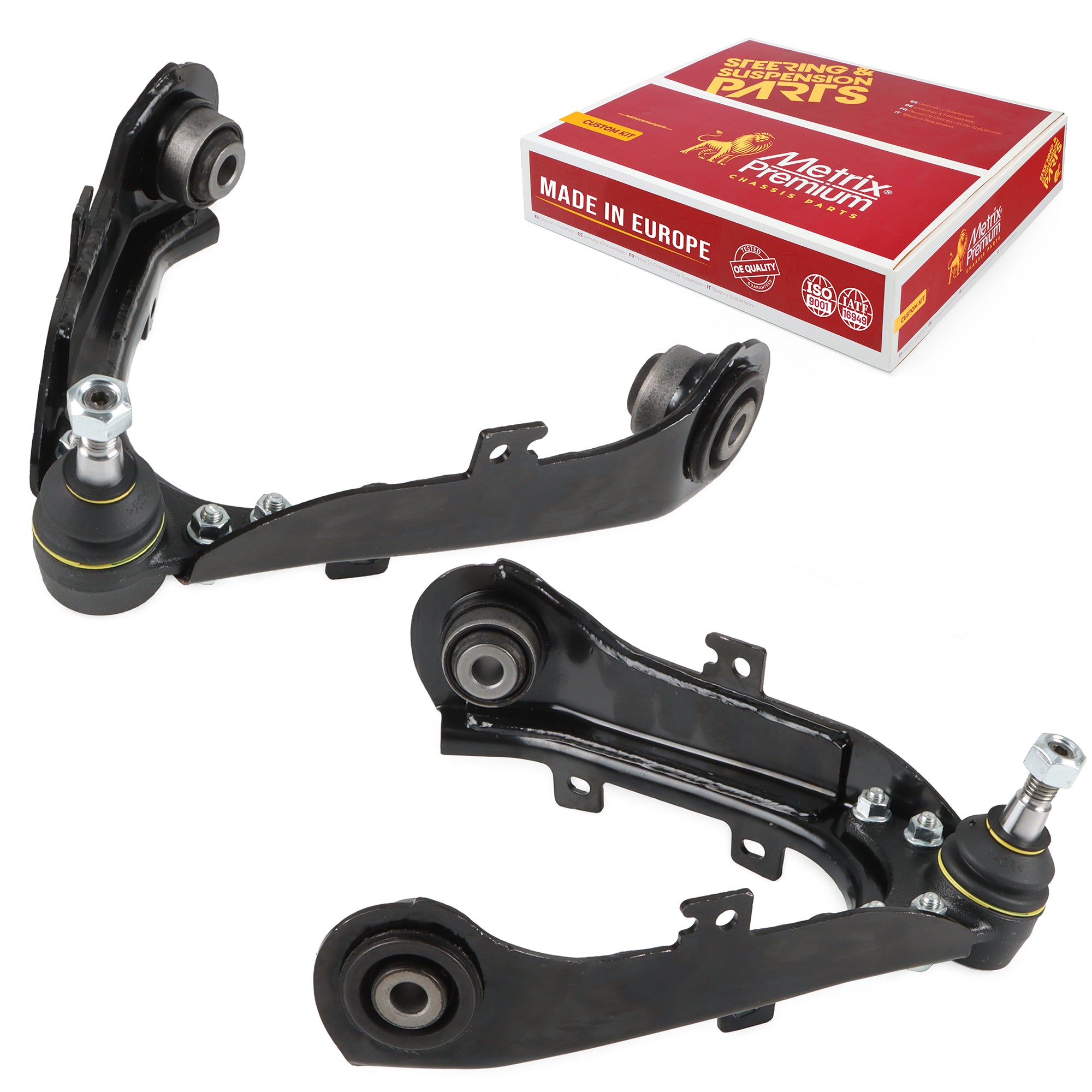Metrix Premium Chassis Parts Front Left & Right Upper Control Arm and Ball Joint Assembly Kit 90982MT OEM fit auto parts
