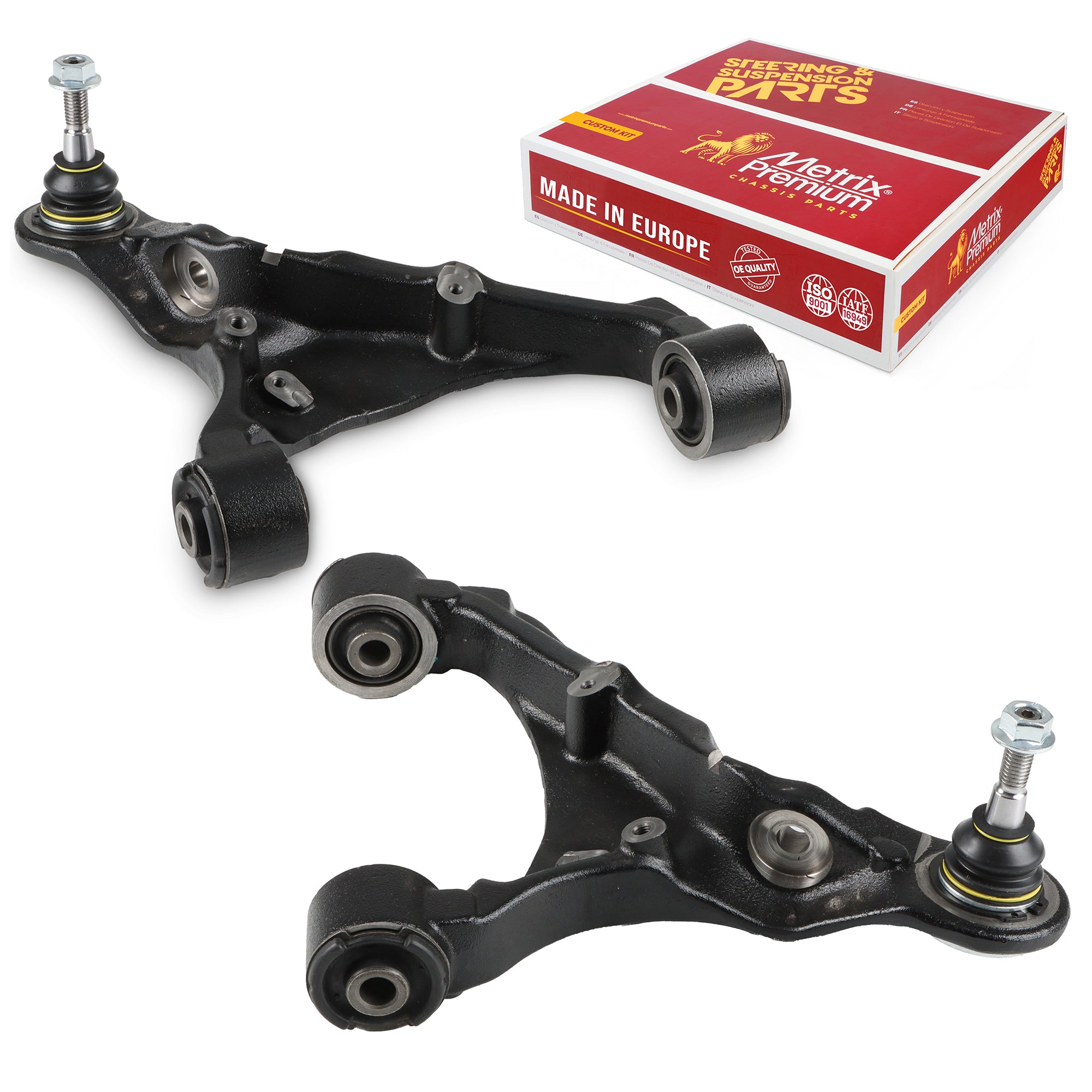 Metrix Premium Chassis Parts Front Left & Right Upper Control Arm and Ball Joint Assembly Kit 91142MT OEM fit auto parts