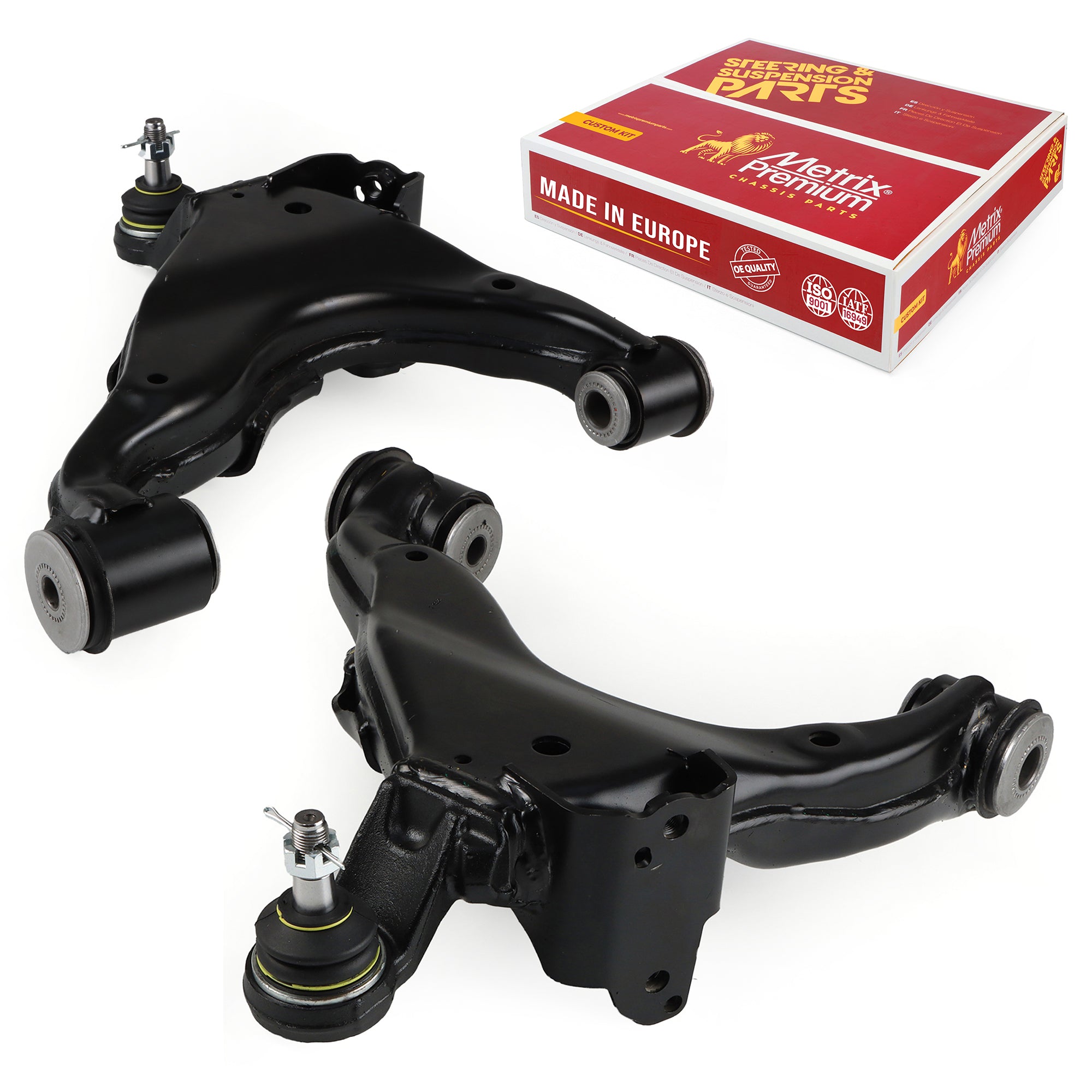 Metrix Premium Chassis Parts 2 PC Front Left & Right Lower Control Arm and Ball Joint Assembly Kit 91186MT OEM fit auto parts
