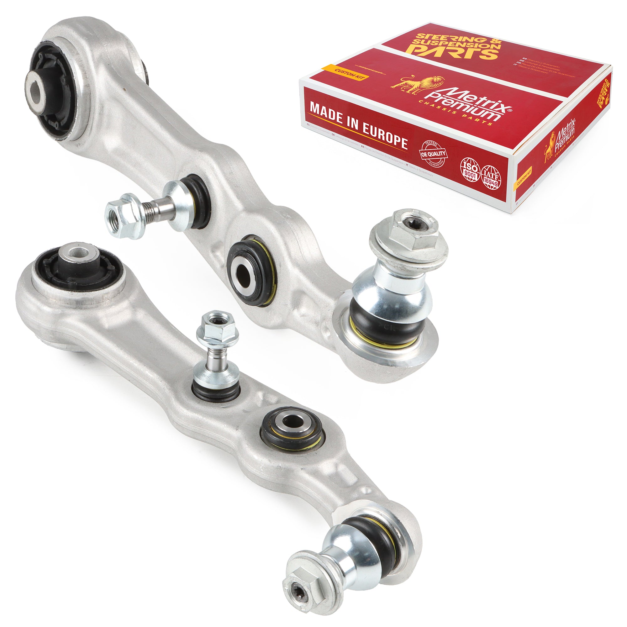 Metrix Premium Chassis Parts Front Left & Right Lower Rearward Control Arm and Ball Joint Assembly Kit 91192MT OEM fit auto parts