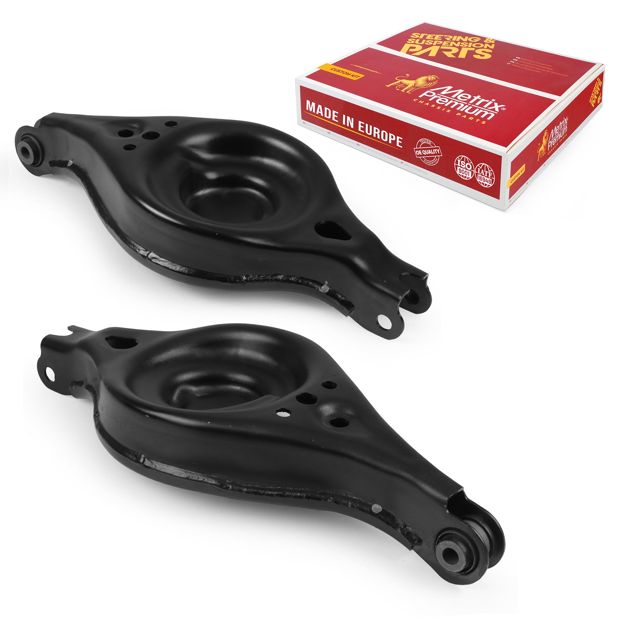 Metrix Premium Chassis Parts 2 PC Rear Left & Right Lower Rearward Control Arm Kit 91228MT OEM fit auto parts