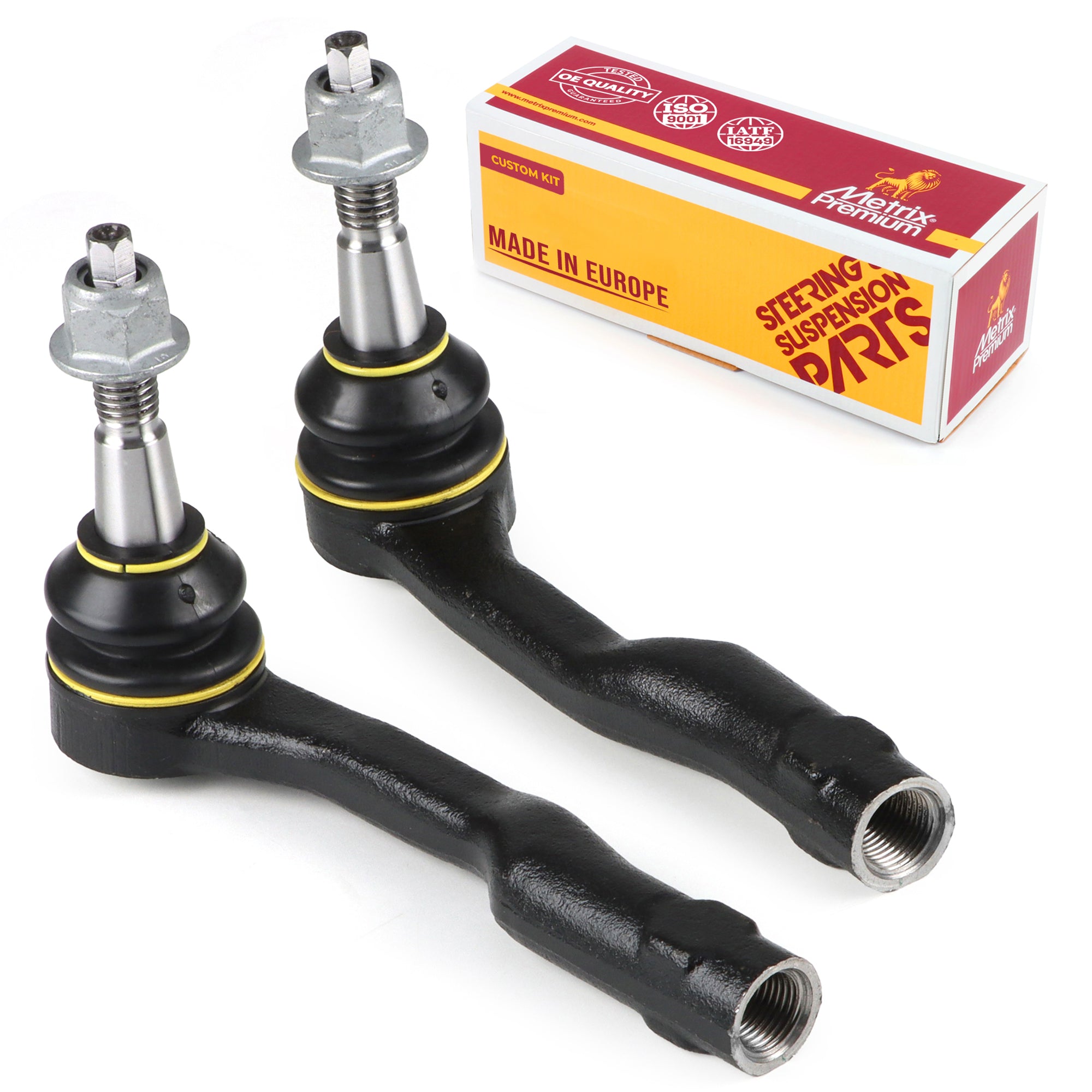 Metrix Premium Chassis Parts 2 PC Front Left & Right Outer Tie Rod End Kit 91231MT OEM fit auto parts