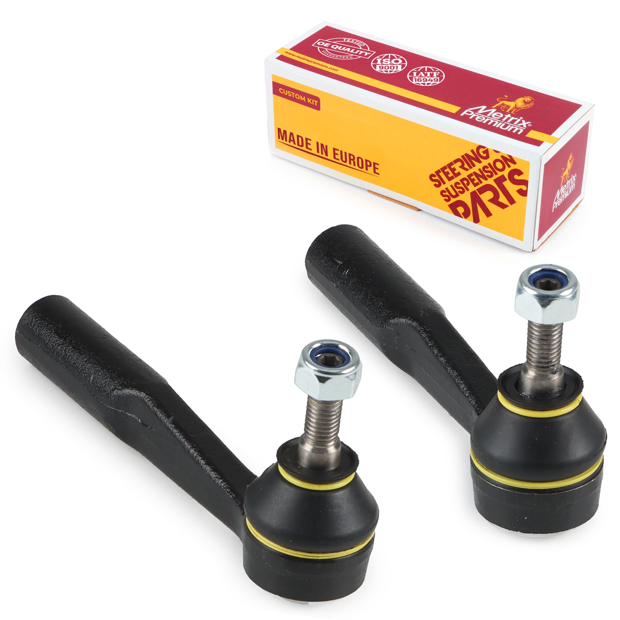 Metrix Premium Chassis Parts 2 PC Front Left & Right Outer Tie Rod End Kit 91259MT OEM fit auto parts