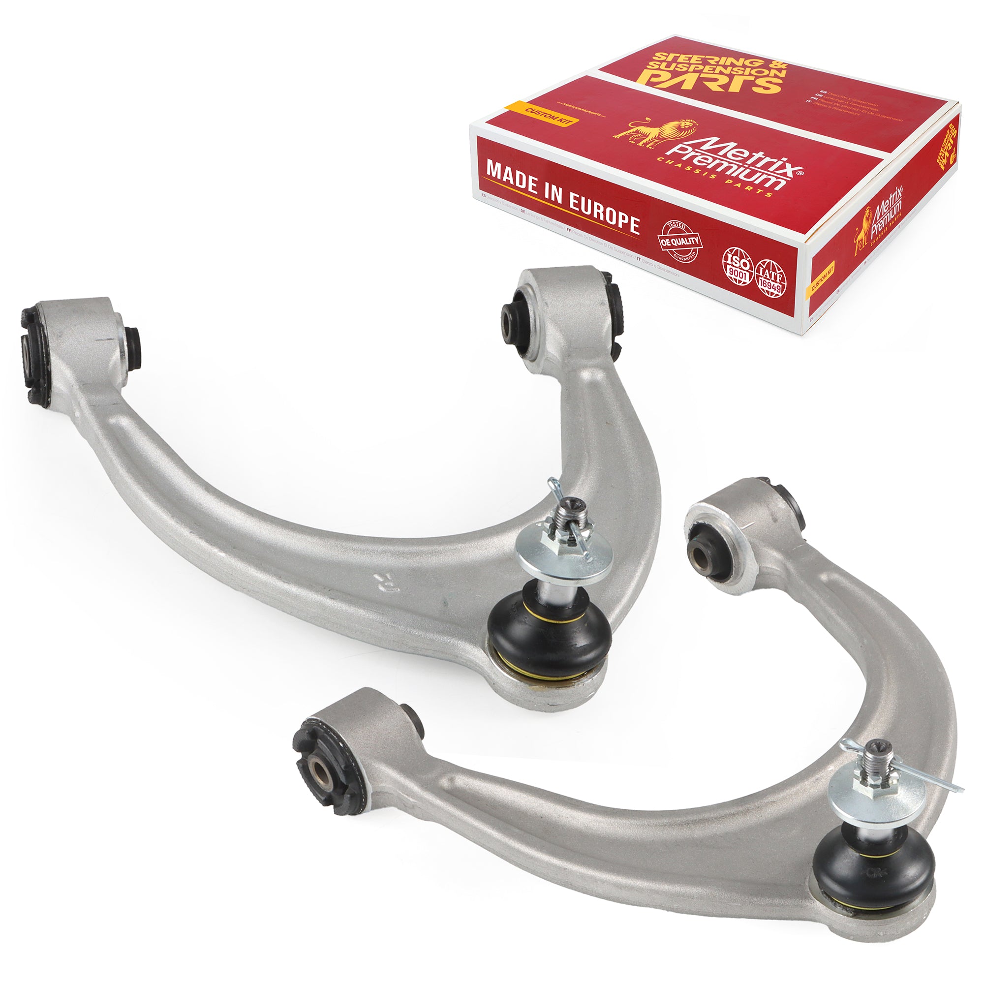 Metrix Premium Chassis Parts 2 PC Front Left & Right Upper Control Arm and Ball Joint Assembly Kit 91265MT OEM fit auto parts