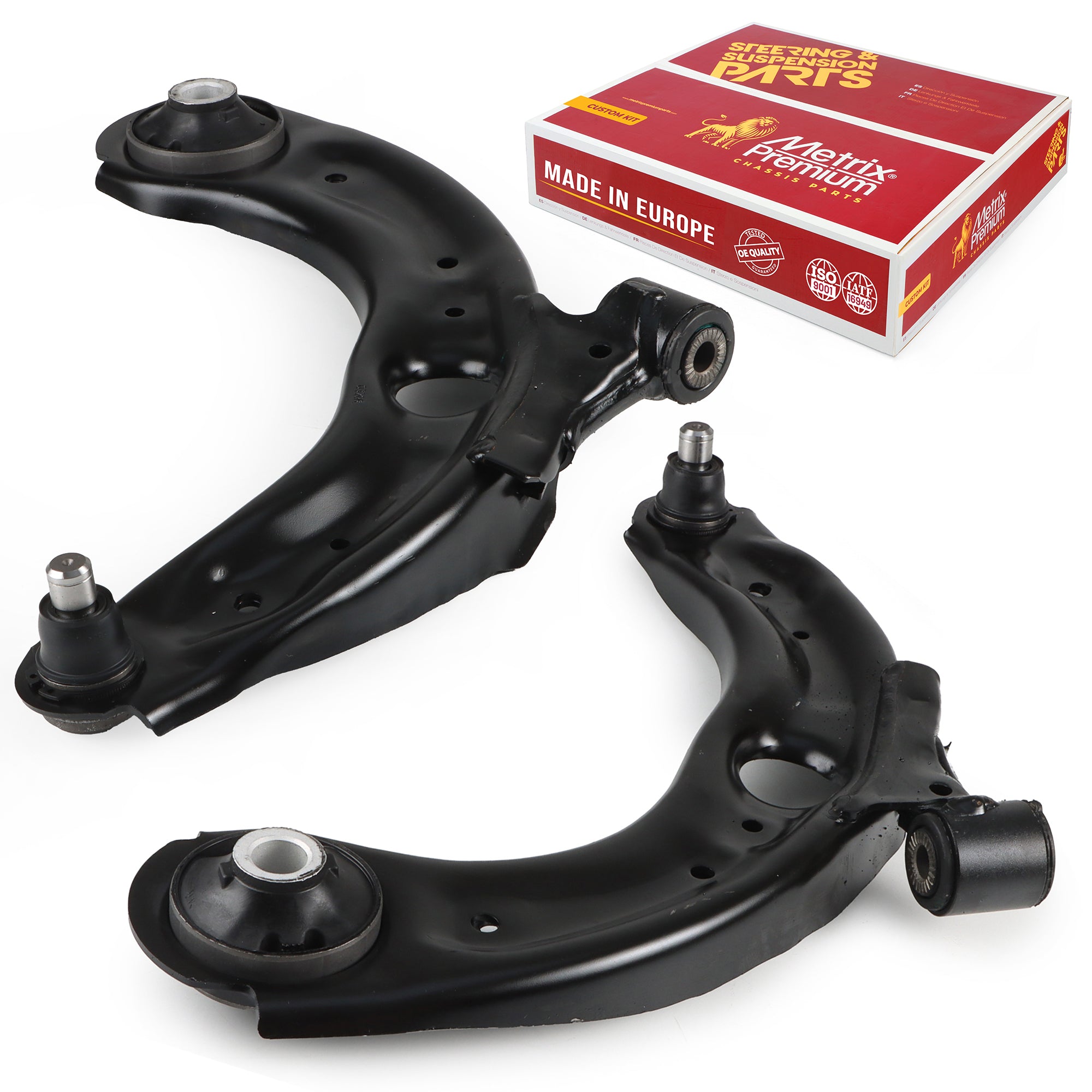 Metrix Premium Chassis Parts Front Left & Right Lower Control Arm and Ball Joint Assembly Kit 91292MT OEM fit auto parts