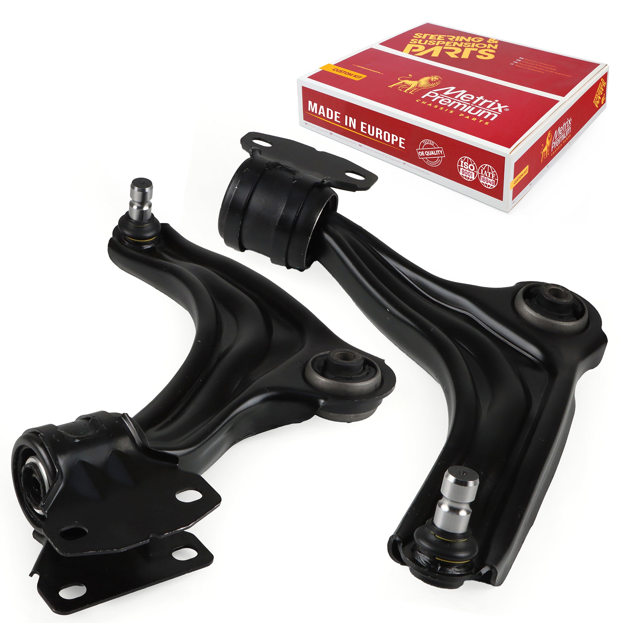 Metrix Premium Chassis Parts 2 PC Front Left & Right Lower Control Arm and Ball Joint Assembly Kit 91310MT OEM fit auto parts