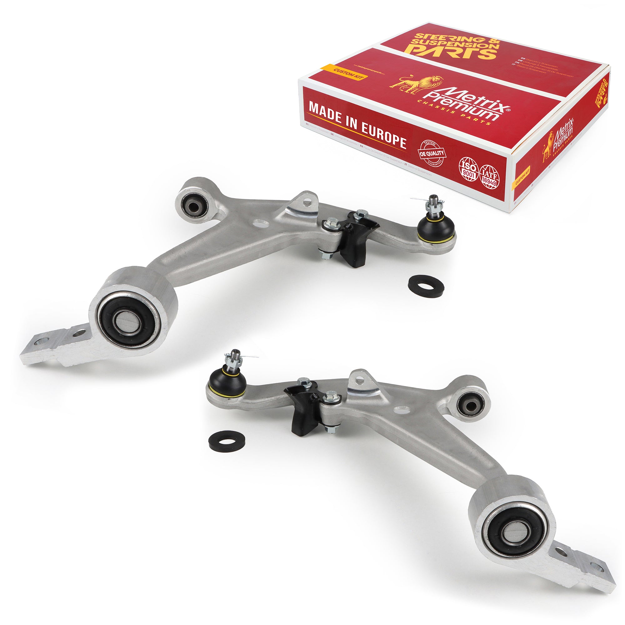 Metrix Premium Chassis Parts 2 PC Front Left & Right Lower Control Arm and Ball Joint Assembly Kit 91330MT OEM fit auto parts