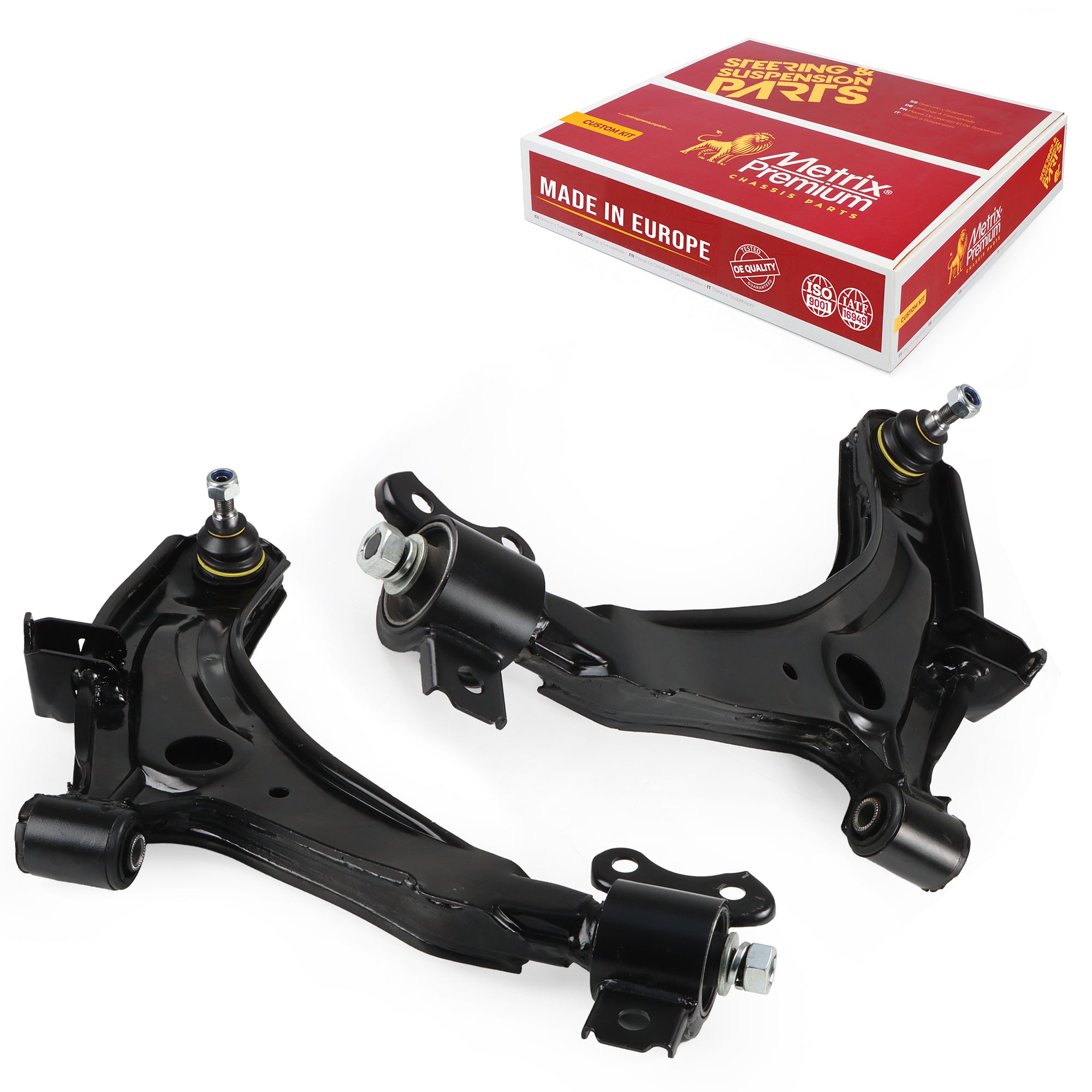 Metrix Premium Chassis Parts 2 PC Front Left & Right Lower Control Arm and Ball Joint Assembly Kit 91333MT OEM fit auto parts