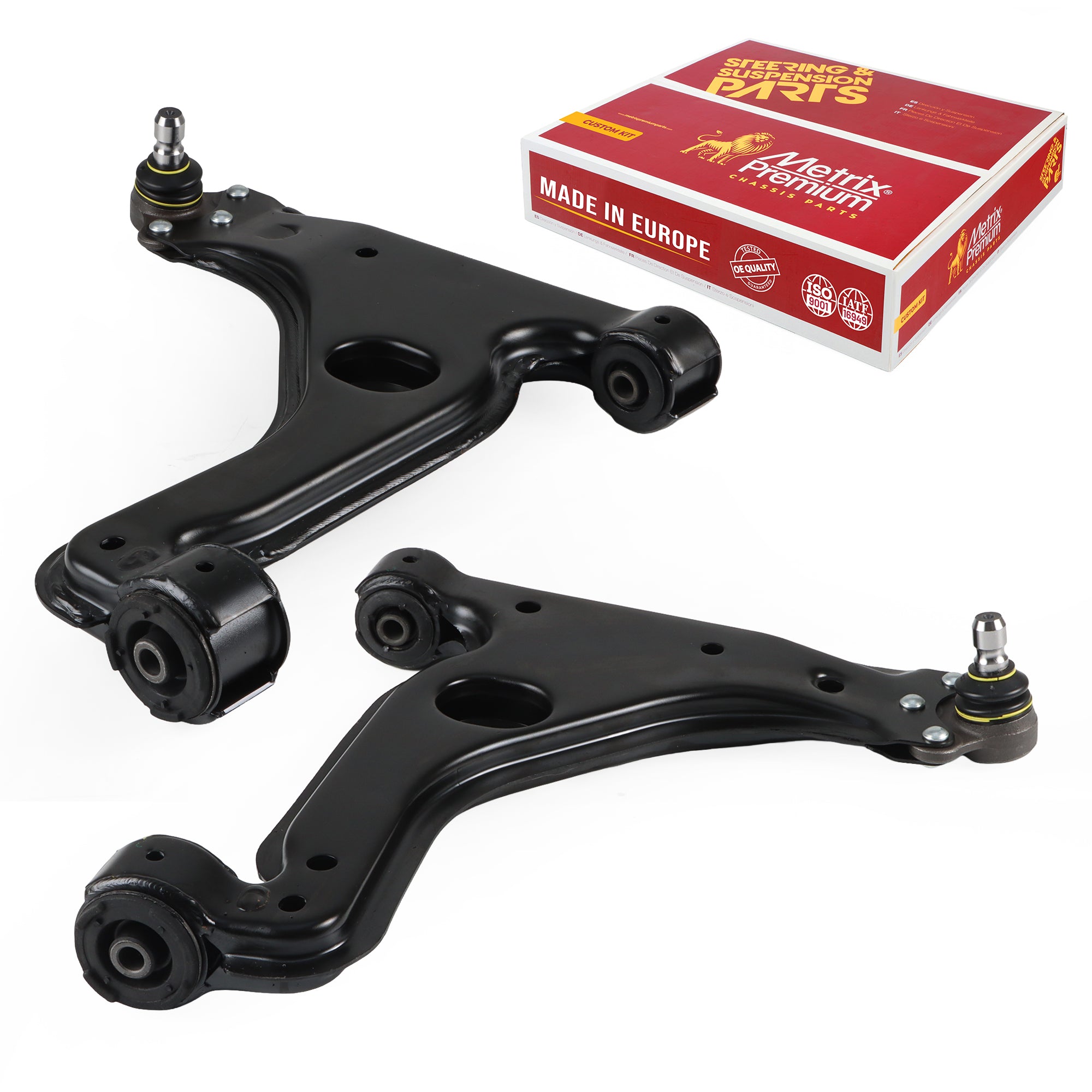 Metrix Premium Chassis Parts 2 PC Front Left & Right Lower Control Arm and Ball Joint Assembly Kit 91343MT OEM fit auto parts