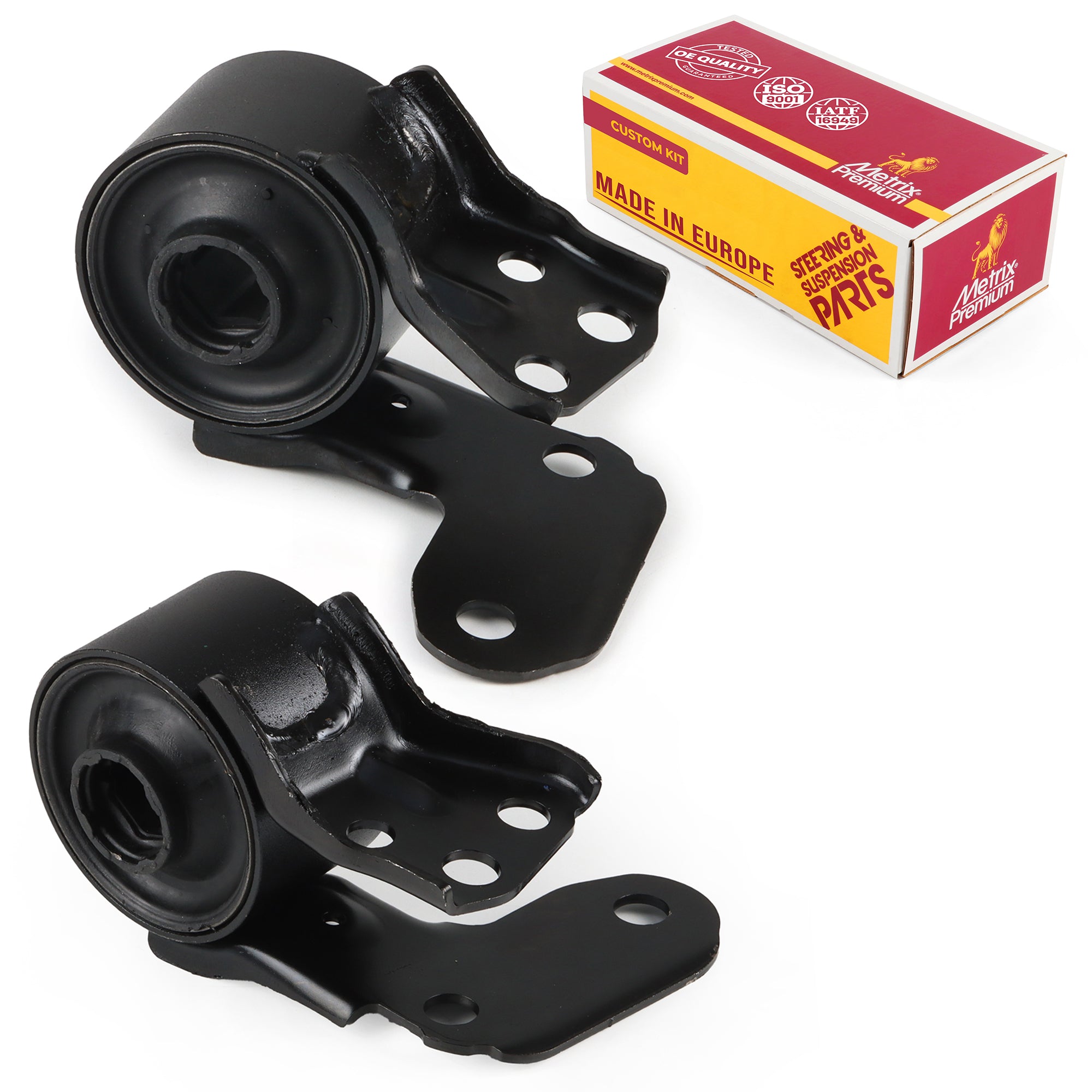 Metrix Premium Chassis Parts 2 PC Front Left & Right Lower Rearward Control Arm Support Bushing Kit 91386MT OEM fit auto parts