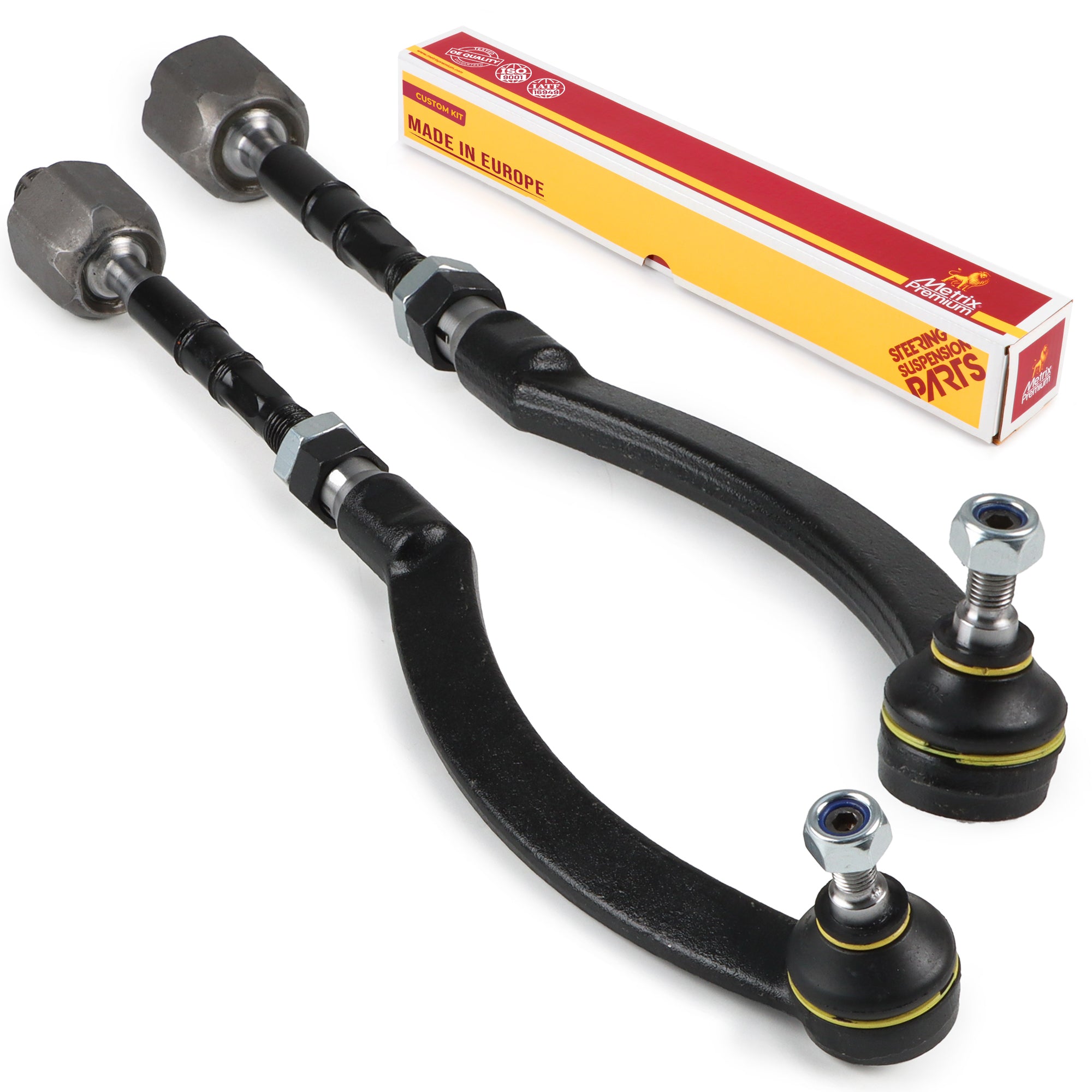 Metrix Premium Chassis Parts 2 PC Front Left & Right Tie Rod End Assembly Kit 91409MT OEM fit auto parts