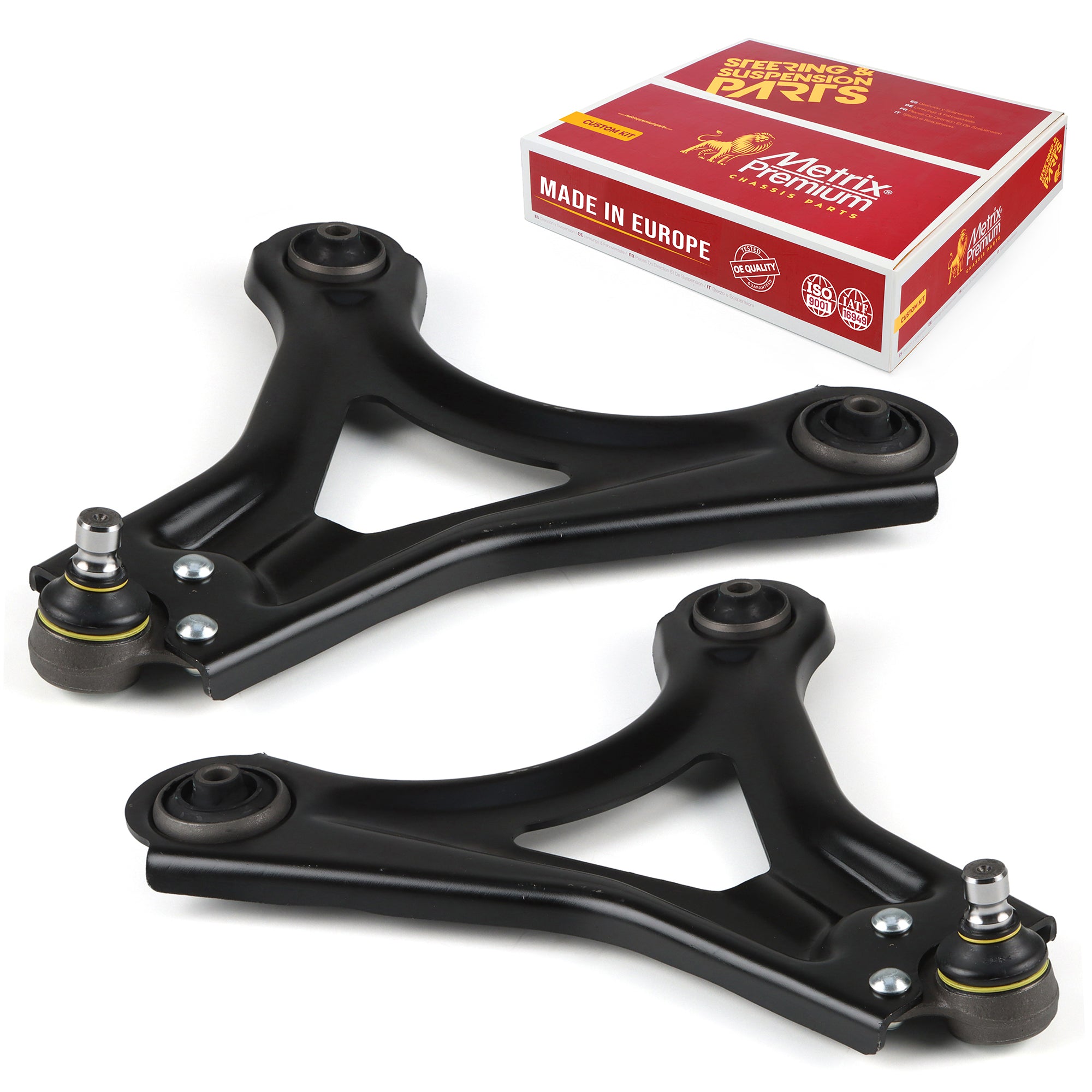 Metrix Premium Chassis Parts 2 PC Front Left & Right Lower Control Arm and Ball Joint Assembly Kit 91432MT OEM fit auto parts