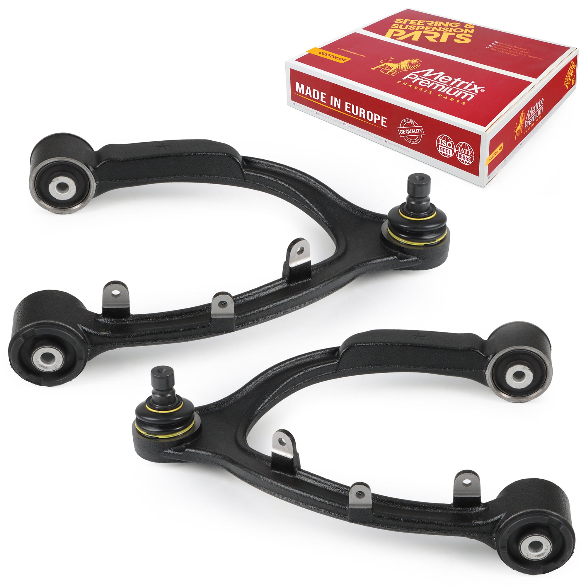 Metrix Premium Chassis Parts Front Left & Right Upper Control Arm and Ball Joint Assembly Kit 91480MT OEM fit auto parts