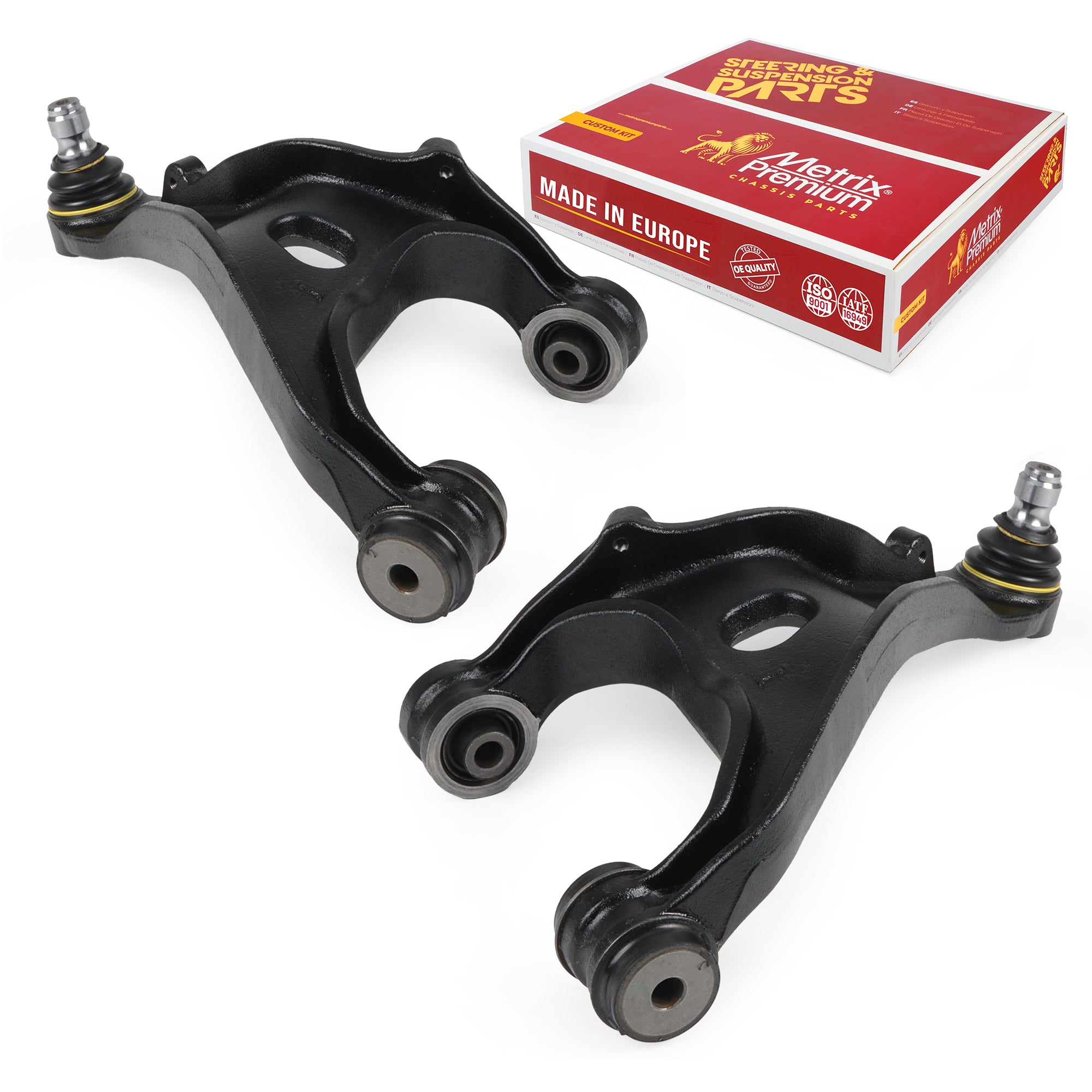Metrix Premium Chassis Parts 2 PC Rear Left & Right Upper Control Arm and Ball Joint Assembly Kit 91532MT OEM fit auto parts