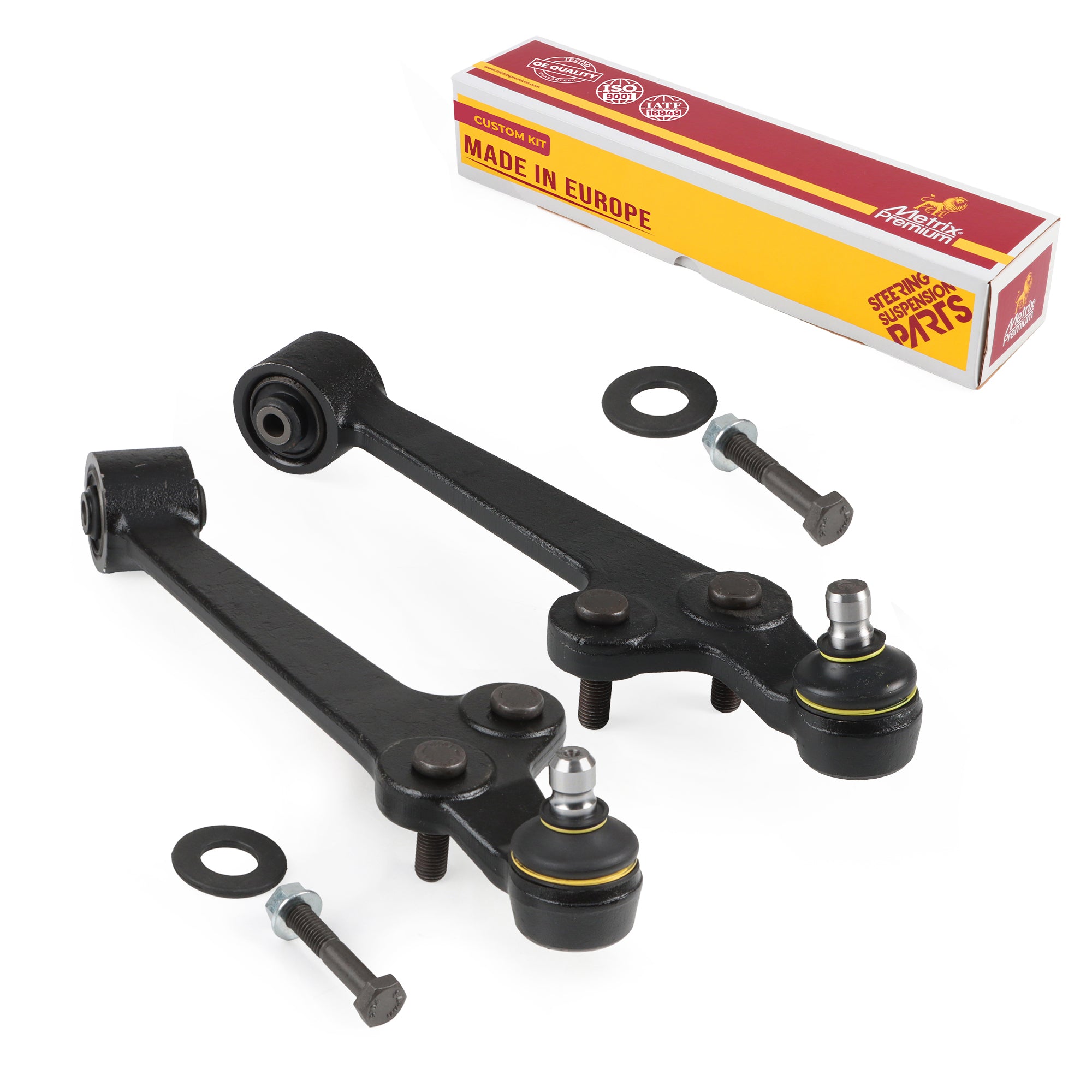 Metrix Premium Chassis Parts 2 PC Front Left & Right Lower Control Arm and Ball Joint Assembly Kit 91557MT OEM fit auto parts