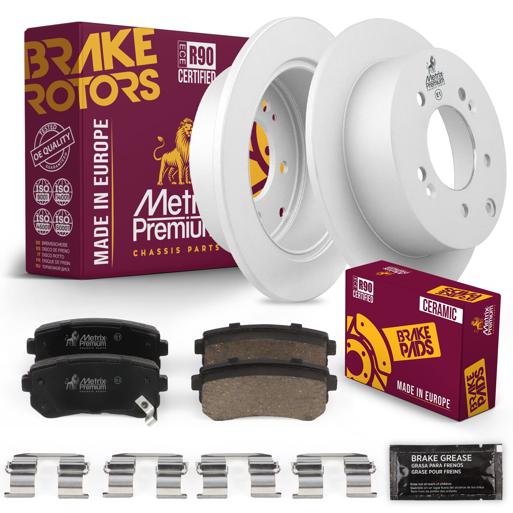 Metrix Premium Chassis Parts Rear Brake Kit 91575MT OEM fit auto parts