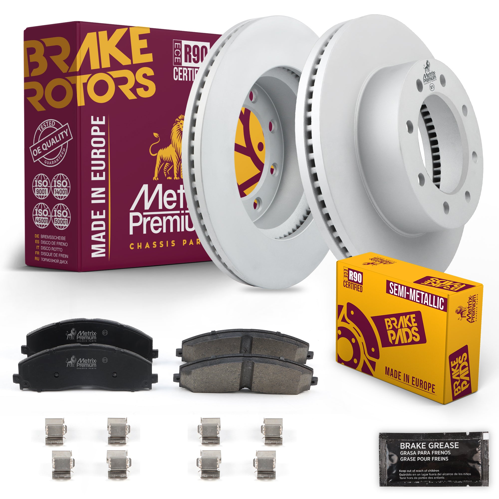 Metrix Premium Chassis Parts Front Brake Kit 91586MT OEM fit auto parts