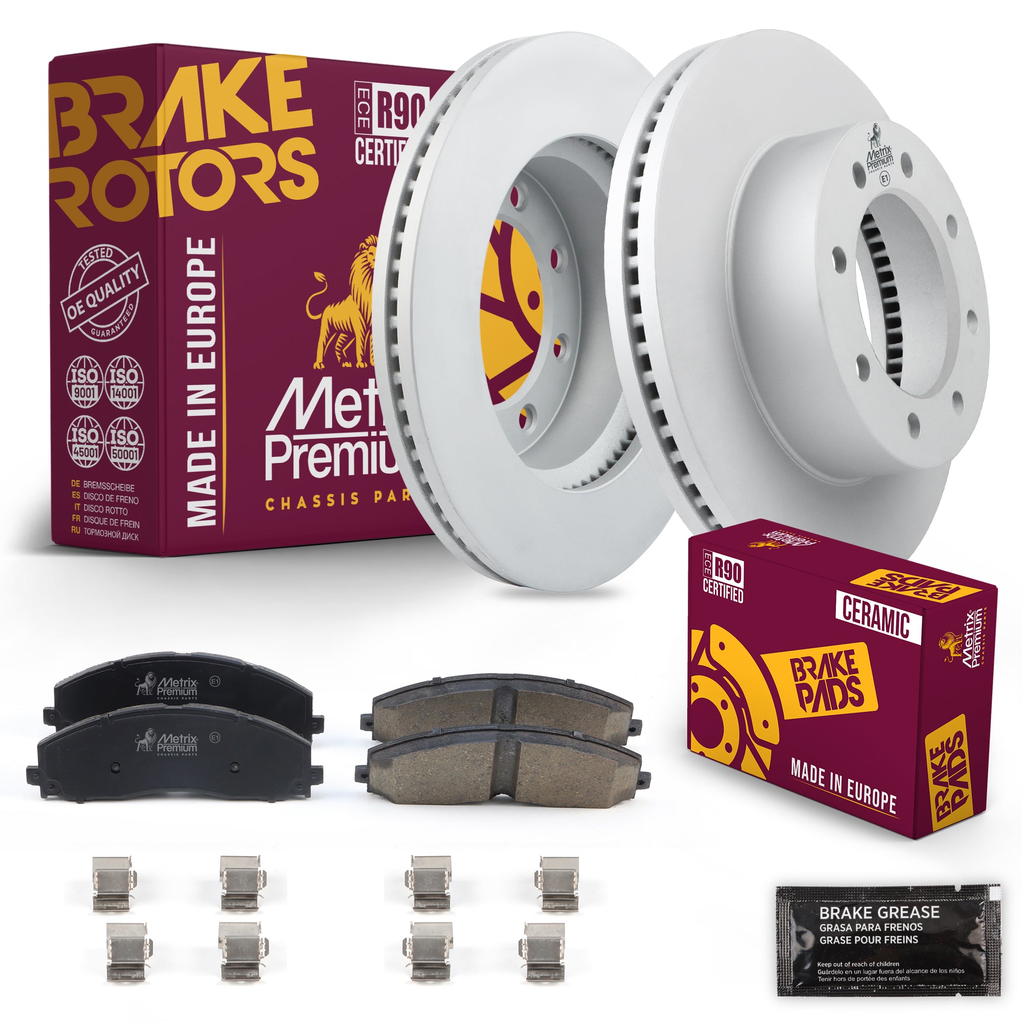Metrix Premium Chassis Parts Front Brake Kit 91587MT OEM fit auto parts