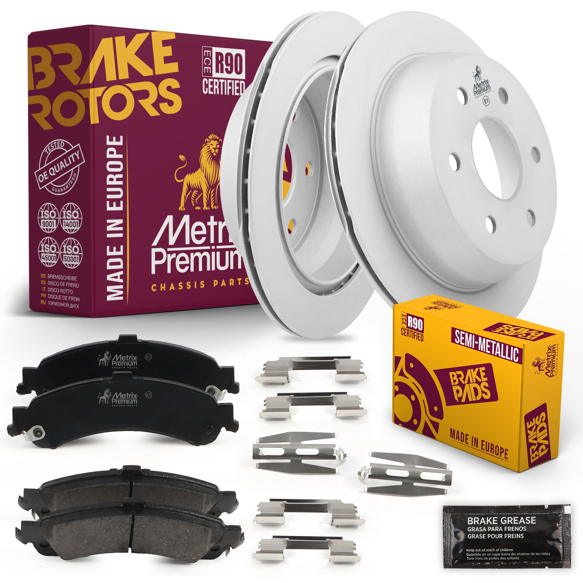 Metrix Premium Chassis Parts Rear Brake Kit 91592MT OEM fit auto parts