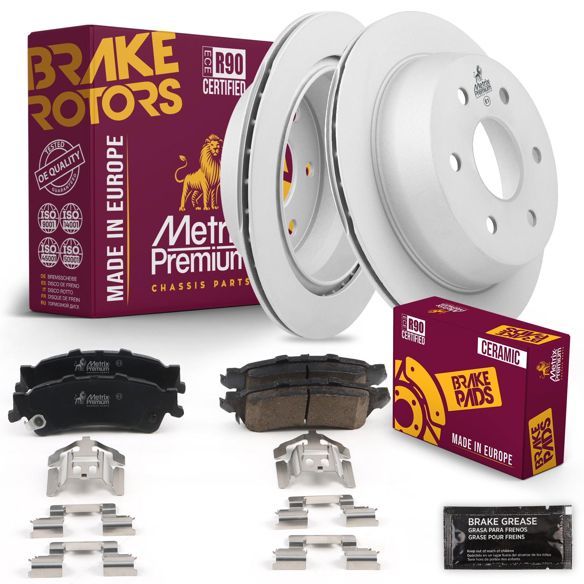 Metrix Premium Chassis Parts Rear Brake Kit 91595MT OEM fit auto parts
