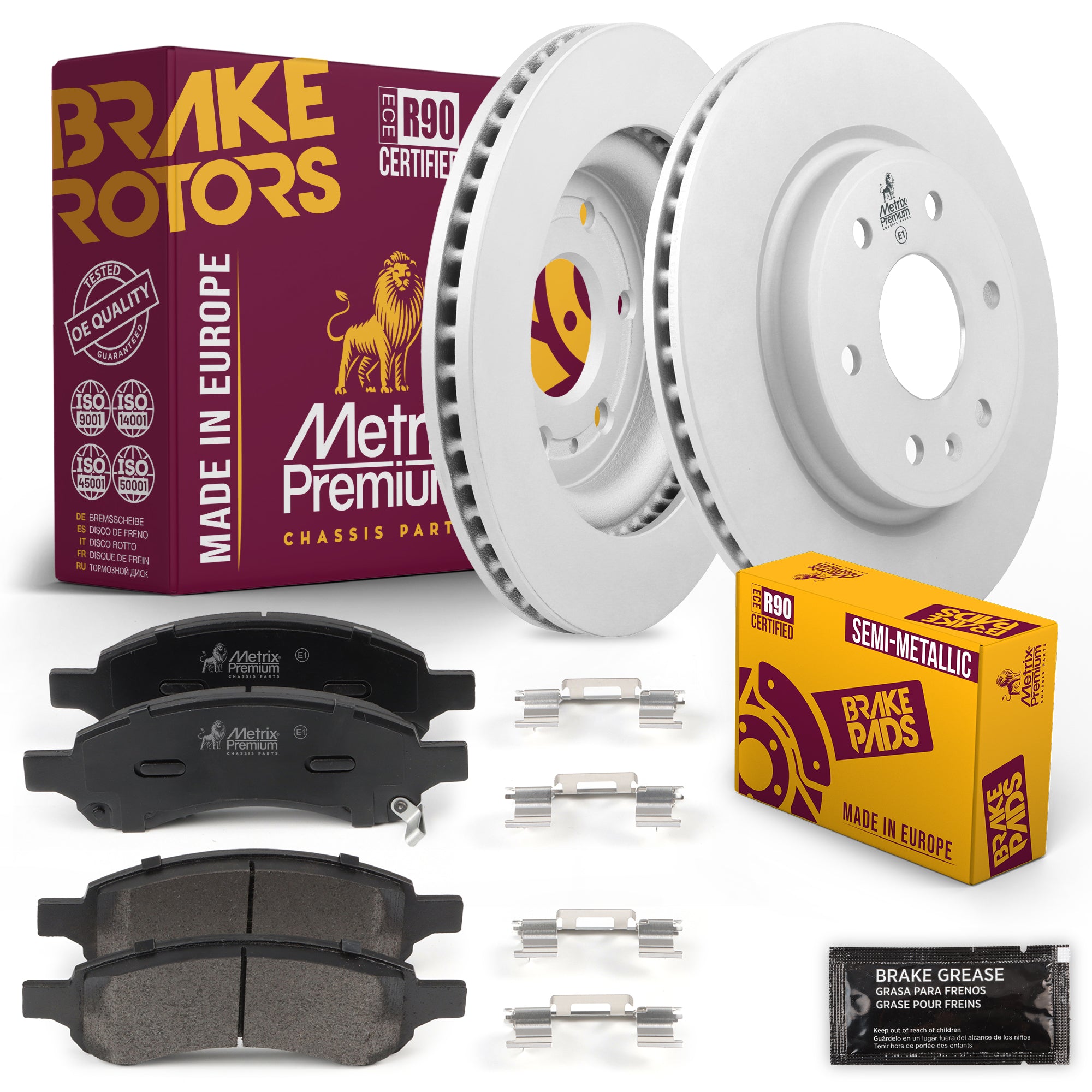 Metrix Premium Chassis Parts Front Brake Kit 91596MT OEM fit auto parts