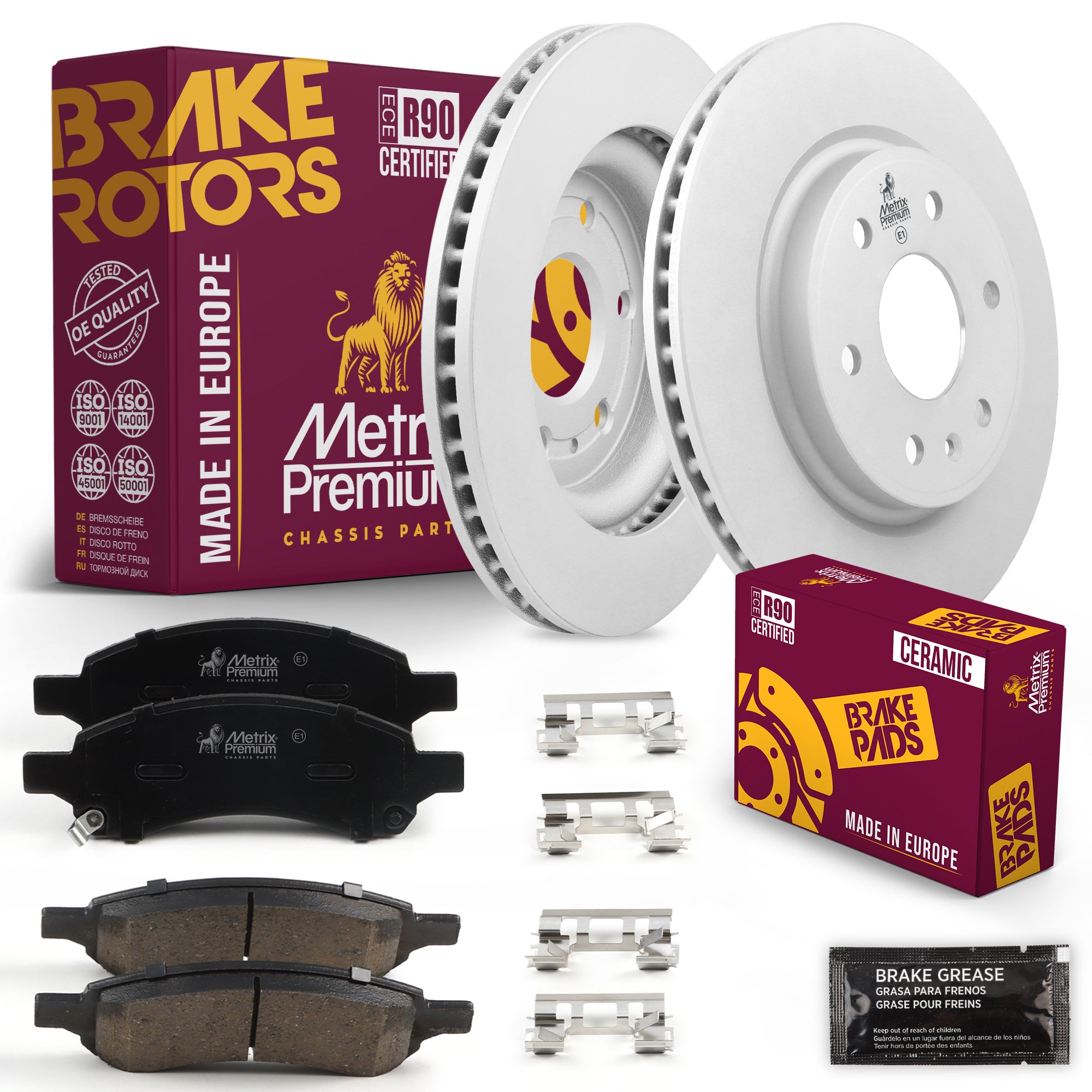 Metrix Premium Chassis Parts Front Brake Kit 91597MT OEM fit auto parts