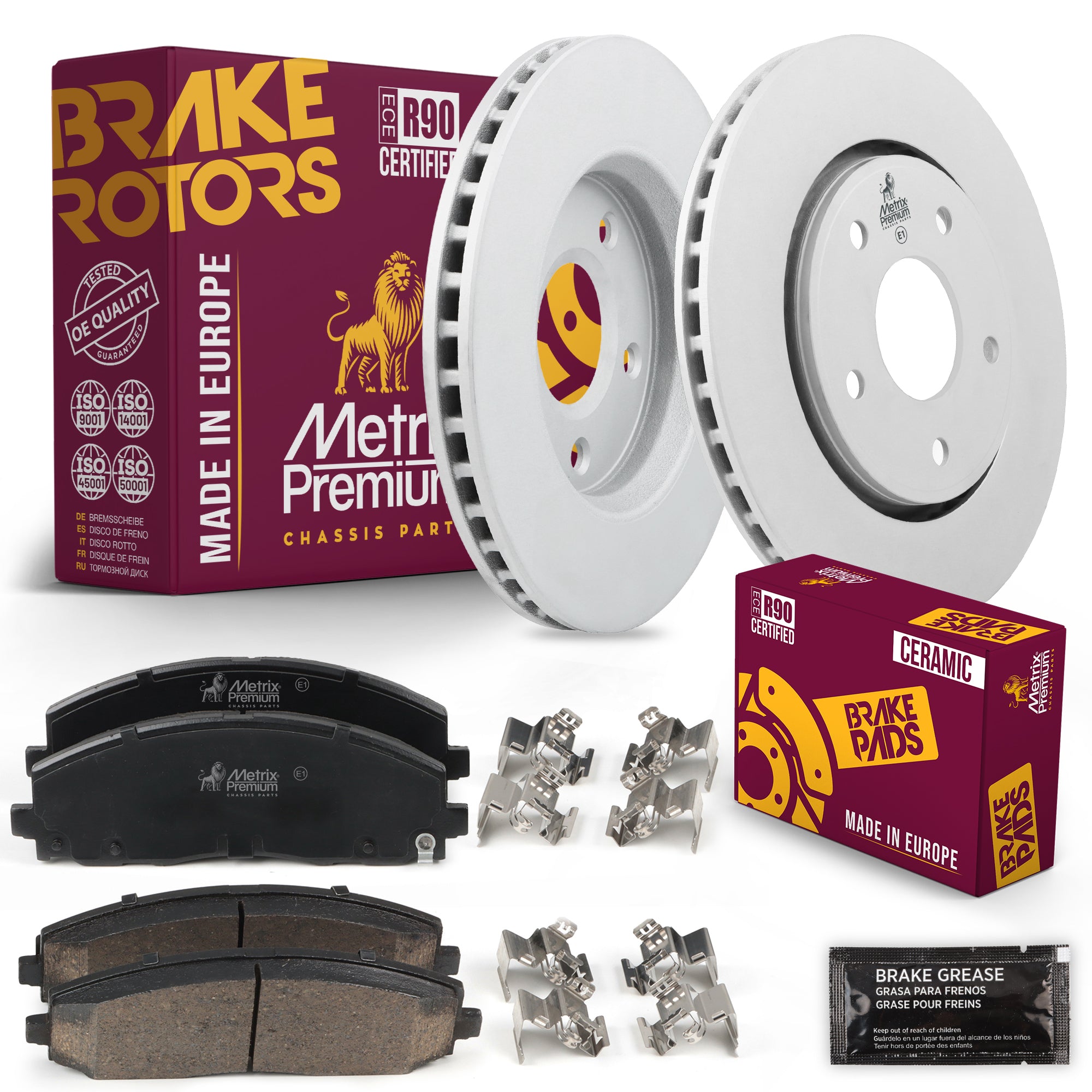 Metrix Premium Chassis Parts Front Brake Kit 91598MT OEM fit auto parts