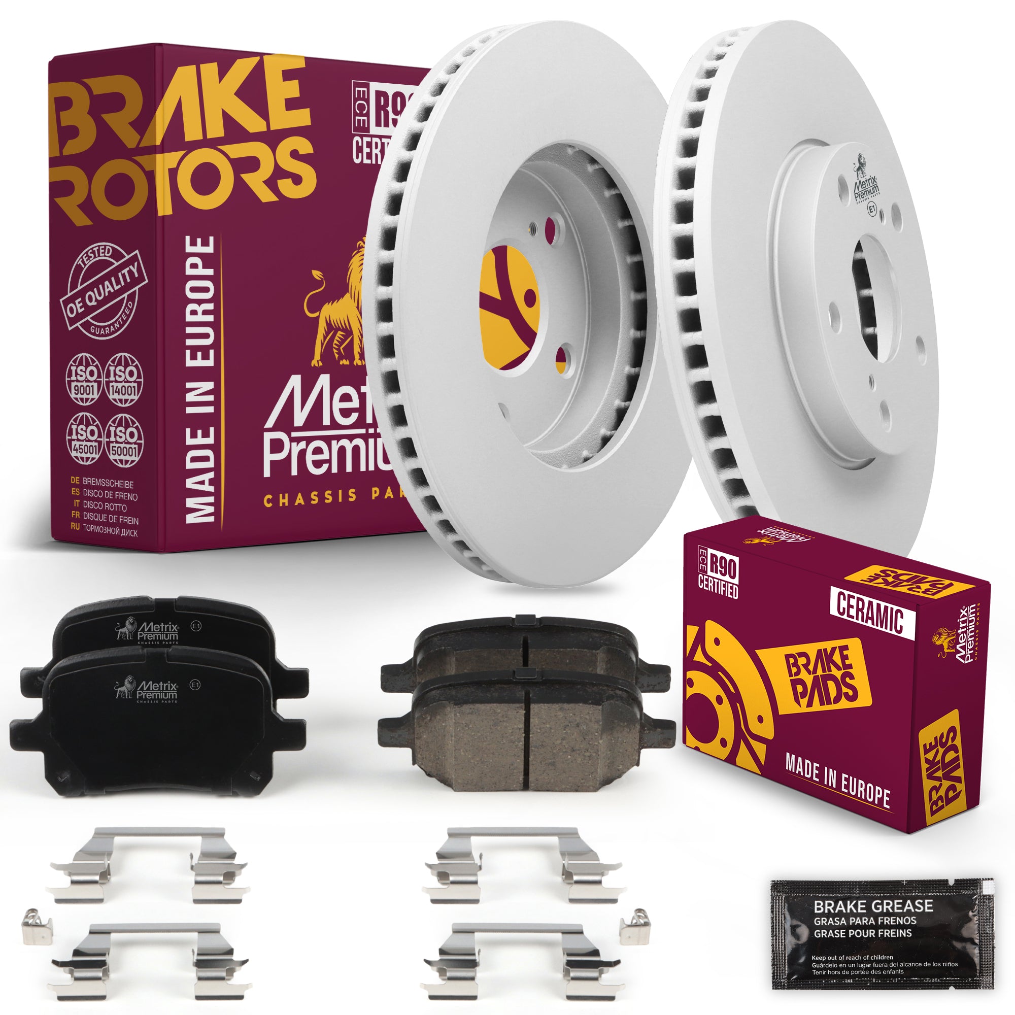 Metrix Premium Chassis Parts Front Brake Kit 91610MT OEM fit auto parts