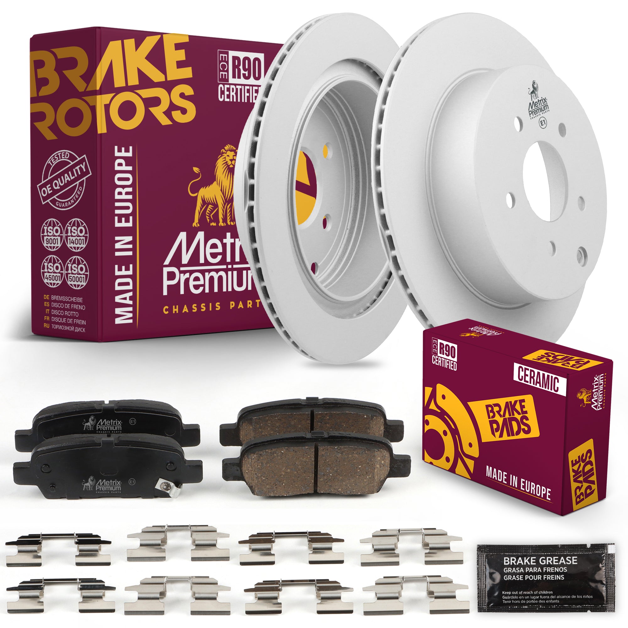 Metrix Premium Chassis Parts Rear Brake Kit 91612MT OEM fit auto parts