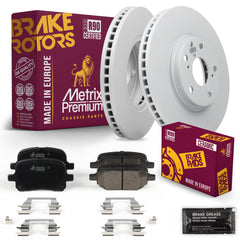 Metrix Premium Chassis Parts Front Brake Kit 91615MT OEM fit auto parts