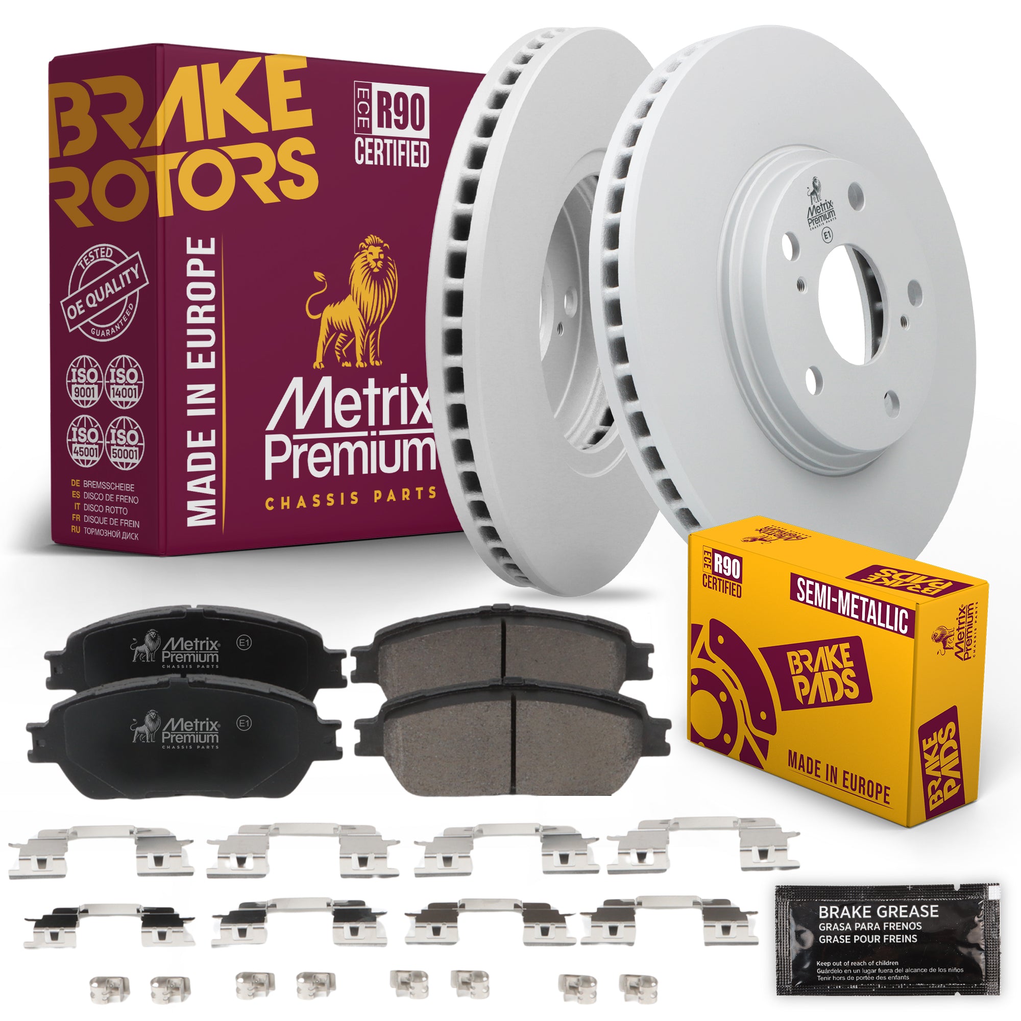 Metrix Premium Chassis Parts Front Brake Kit 91616MT OEM fit auto parts