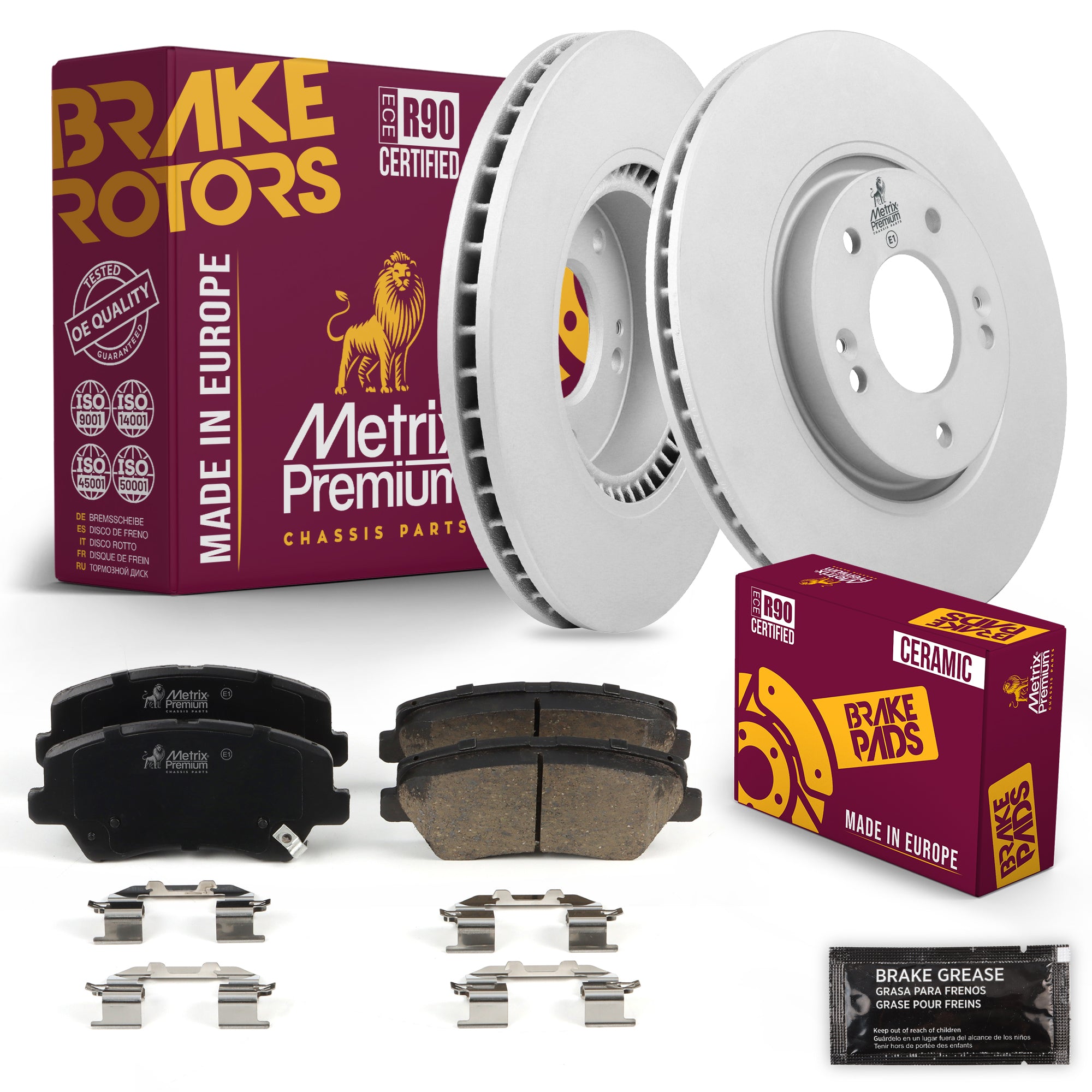 Metrix Premium Chassis Parts Front Brake Kit 91619MT OEM fit auto parts