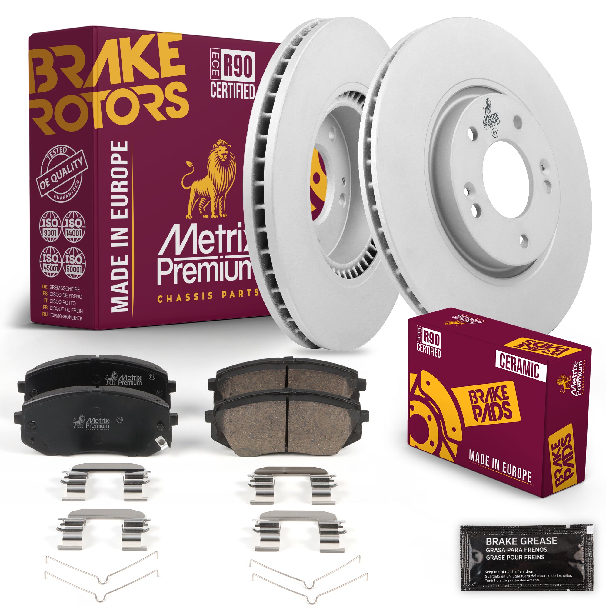 Metrix Premium Chassis Parts Front Brake Kit 91620MT OEM fit auto parts