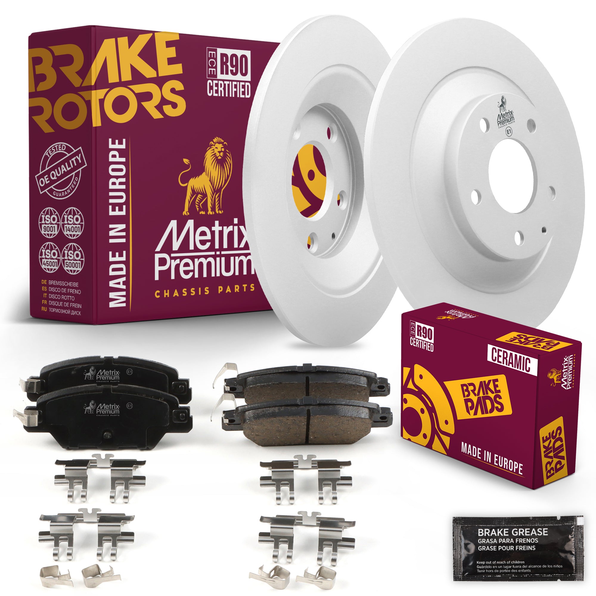 Metrix Premium Chassis Parts Rear Brake Kit 91625MT OEM fit auto parts