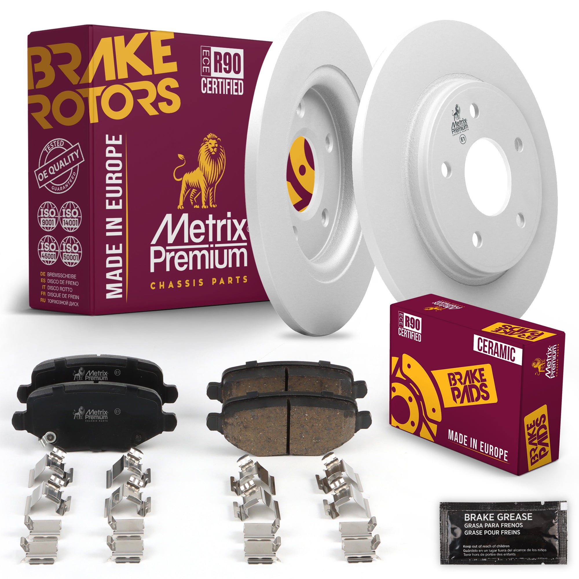 Metrix Premium Chassis Parts Rear Brake Kit 91630MT OEM fit auto parts